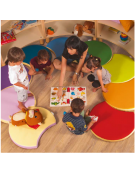 MATERASSO INCASTRO PER BAMBINI IGNIFUGO IN CLASSE 1IM - cm Ø 120x5h - CONFORME AI CAM