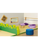 FIGURA CONFINE IGNIFUGO IN CLASSE 1IM - cm 60x20x25/45h - CONFORME AI CAM