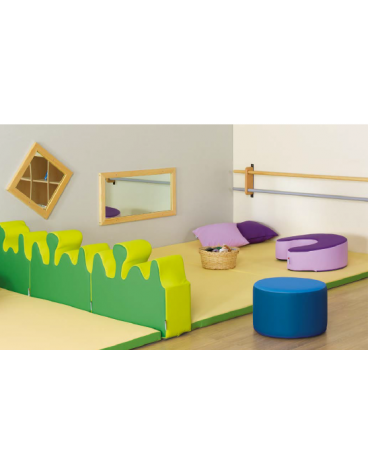 FIGURA CONFINE IGNIFUGO IN CLASSE 1IM - cm 60x20x25/45h - CONFORME AI CAM