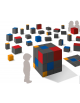 CUBO DEL TRINOMIO MORBIDO - cm 90x90x90h - CONFORME AI CAM
