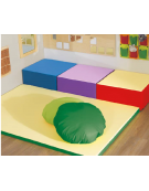 PANCA MEDIA SMALL MORBIDA PER BAMBINI - IGNIFUGO IN CLASSE 1IM - CM 60x40x30h - CONFORME AI CAM