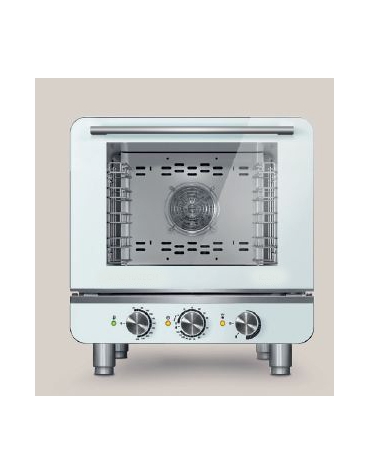 Forno professionale elettrico con umidificatore N° 4 Teglie 460 x 340 mm - Comandi elettromeccanici