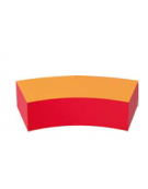 PANCA CURVA LOW IGNIFUSO IN CLASSE 1IM - cm 110x40x24h - CONFORME AI CAM