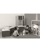 PANCA CURVA LOW MORBIDA PER BAMBINI - IGNIFUSO IN CLASSE 1IM - CM 110x40x24h - CONFORME AI CAM