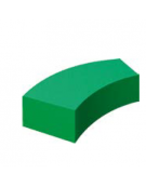 PANCA SAGOMATA MEDIUM IN MATERIALE MORBIDO PER BAMBINI - PRIVO DI PVC ED IGNIFUGA IN CLASSE 1IM - cm 110x35/45x30h