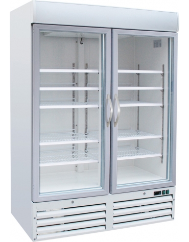 Vetrina frigorifera negativa surgelati verticale ventilata Doppia - cm 136x70x198,5h
