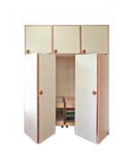 MOBILE DEPOSITO LETTINI CON ANTE A LIBRO cm 182x71x240h - CONFORME AI CAM