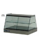 Vetrina calda da banco vetri dritti cm. 140x63x55h