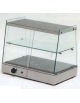 Vetrina calda vetri dritti con umidità - cm. 120x50x50h