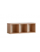CASELLARIO IN LEGNO A 3 CASELLE - cm 76,2x24,6x26,6h - CONFORME AI CAM