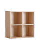 MOBILE CASELLARIO A 4 CASELLE IN LEGNO A PARETE - cm 51,4X24,6X51,4h - CONFORME AI CAM
