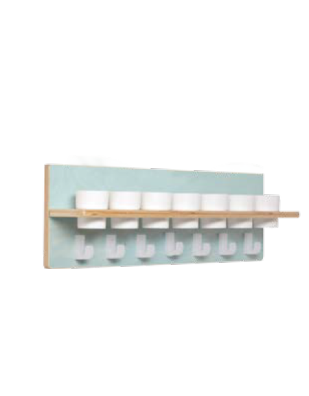 ASTA 7 PORTABICCHIERI AZZURRA CM.75X13X22H