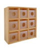 CASELLARIO PORTACIUCCI A 9 POSTI - cm 34,4x12x34,4h - CONFORME AI CAM