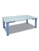TAVOLO SAGOMATO RETTANGOLARE - 6 POSTI - PER ASILO NIDO O SCUOLA MATERNA - CM 130x65x46/52h - Certificato En 1729-1-2
