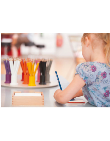 SCATOLA PORTA CARTA CM 14x14 - MONTESSORI