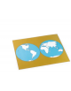 PLANISFERO, CARTINA MUTA PER DN22536 - MONTESSORI