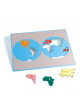 INCASTRO DEL PLANISFERO CON FONDO TRASPARENTE - MONTESSORI