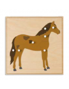 PUZZLE DEGLI ANIMALI: CAVALLO - MONTESSORI