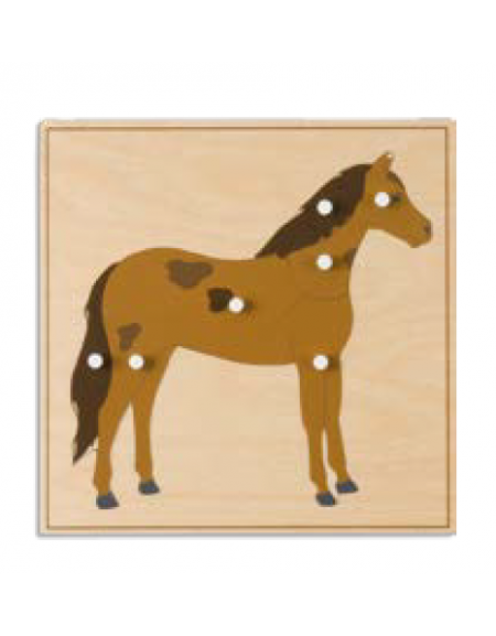 PUZZLE DEGLI ANIMALI: CAVALLO - MONTESSORI