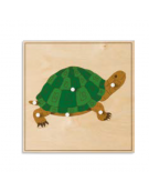 PUZZLE DEGLI ANIMALI: TARTARUGA - MONTESSORI