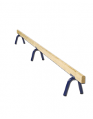 Asse di equilibrio in legno, altezza fissa cm 30, lunghezza mt 3