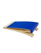 Pedana elastica a doppio molleggio, piano di battuta rivestito di moquette  cm 120x60x23h.