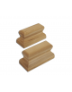 Coppia appoggi Baumann di legno massiccio verniciato