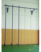 Palco di salita composto da 2 pertiche di acciaio 2 funi e 2 scale a corda - Altezza mt 6