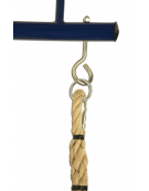 Mensola per fune in tubolare di acciaio verniciato - completa di gancio per attacco