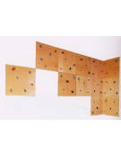 Sistema di arrampicata da fissare a muro composto da 12 pannelli cm 120x120