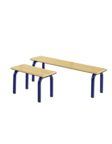 Panca per esercizi alla spalliera, piano in legno - Lunghezza cm 60