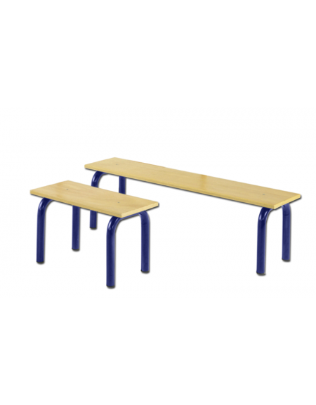 Panca per esercizi alla spalliera, piano in legno - Lunghezza cm 60