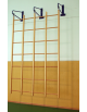 Quadro svedese oscillante a 16 fori (4x4 h), incluse mensole a muro - cm 230x250h