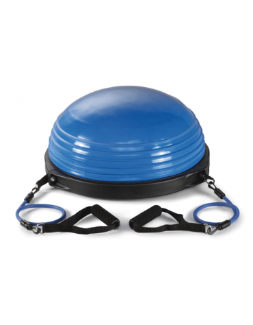 Pilates Dome, semi sfera gonfiabile con elastici e maniglie
