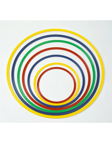 Cerchio di nylon colorato, sezione piatta, diametro cm  70