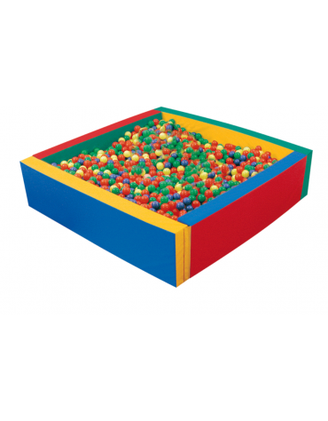 Piscina quadrata con elementi accostabili mediante velcro (palline escluse), cm200x200x50h