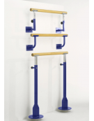 Supporto regolabile per sbarra danza in acciaio verniciato - da fissare a parete