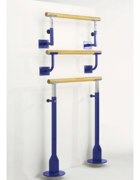 Supporto regolabile per sbarra danza in acciaio verniciato - da fissare a pavimento