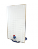 Specchio quadrettato di cristallo temperato con reticolo cm 10x10 -  cm 100x170h