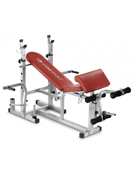 Panca Multiuso con supporti per bilanciere leg extension e arm curl - cm 178x80x122h