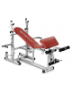Panca  multiuso  con  supporti  per  bilanciere,  leg  extension, arm curl, cm 178x80x122h