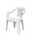 Sedia giudici di resina per esterno - colore bianco - impilabile 