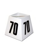 Piramide segna settore di acciaio verniciato - impilabile e numerata