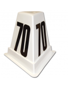 Piramide segna settore di vetroresina - impilabile e numerata.