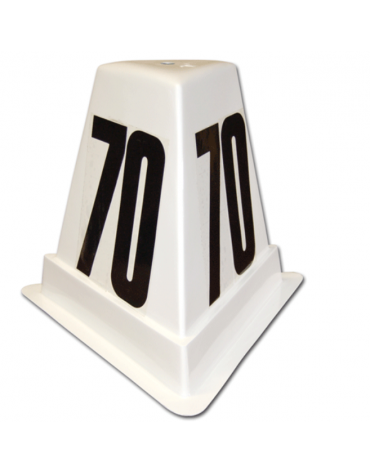 Piramide segna settore di vetroresina - impilabile e numerata.