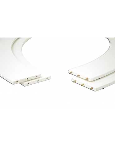 Anello di riduzione in vetroresina per conversione pedana da lancio disco a lancio martello per uso esterno