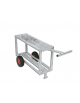 Carrello porta palle getto - capacità 30 pezzi - Struttura di acciaio zincato montata su 2 ruote gommate diametro cm 30