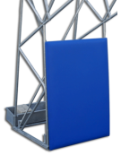 Coppia protezioni frontali per impianto basket olimpionico - Dimensioni cm 130x180