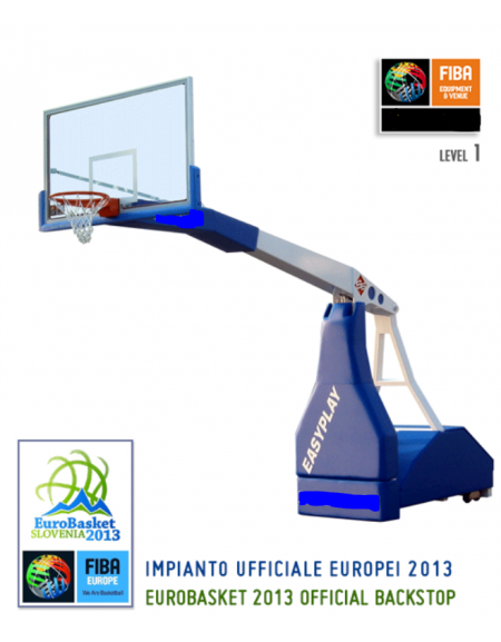 Impianto basket Easyplay Official omologato FIBA per competizioni internazionali.