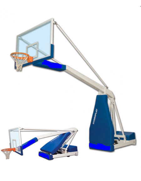 Impianto basket Hydroplay Training. Struttura in profilo d'acciaio verniciato, sbalzo di cm 325 Impianto basket Hydroplay Training. Struttura in profilo d'acciaio verniciato, sbalzo di cm 325